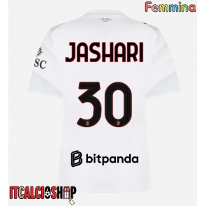 AC Milan Ardon Jashari #30 Seconda Maglia Femmina 2026-27 Manica Corta AC Milan Ardon Jashari #30 Seconda Maglia Femmina 2026-27 Manica Corta